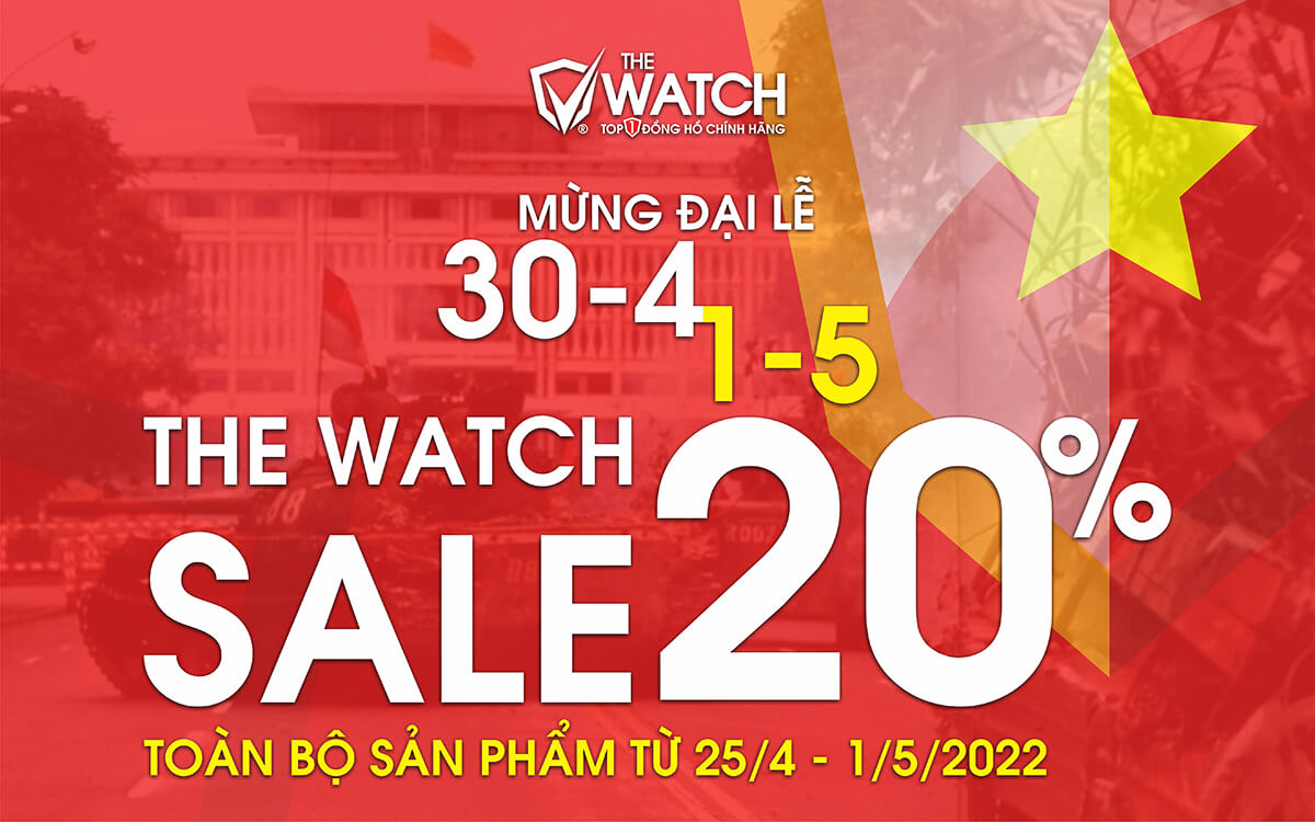 GIẢM GIÁ 20% TẤT CẢ CÁC SẢN PHẨM MỪNG ĐẠI LỄ 30/4 VÀ QTLĐ 1/5